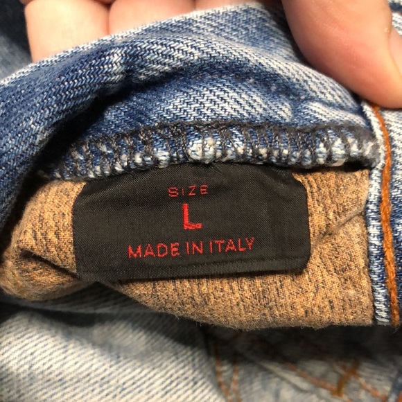 Roberto Cavalli light wash bohemian jeans - Picture 7 of 7